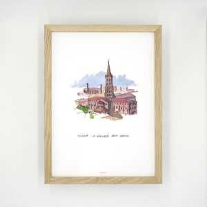 Aquarelle de Toulouse "St...