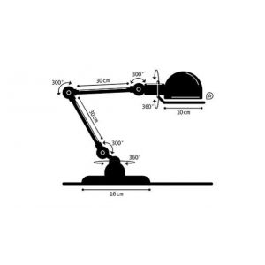 Lampe de bureau Signal brute Jieldé